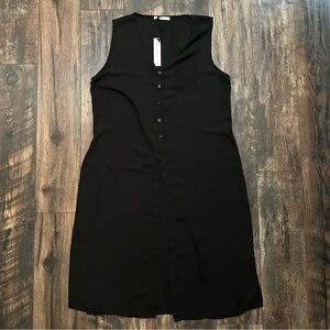 Three eighty two 1/4 button down semi sheer duster cover up or tunic size large
